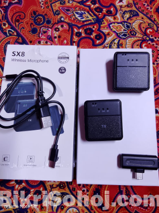 ওয়ারলেস মাইক্রোফোন ডুয়েল SX8